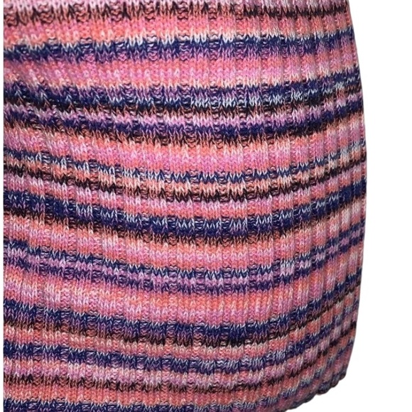 GAP FOR GOOD Open Front Short Sleeve Spacedye Cardi In Pink/Purple/Blue M ✨NWOT✨ - Picture 8 of 10